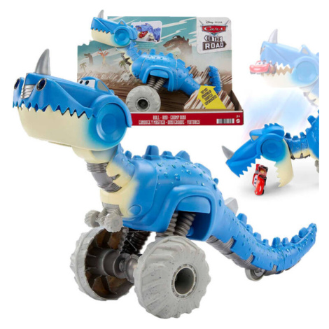 mamido Mattel dinosaurus jazdiaci pohlcujúce autíčka Cars na ceste