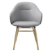 Furniria 26198 Dizajnová stolička Kalyani svetlosivá