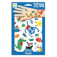 Tetovačky pre deti Zvieratká modré Djeco od 3 rokov