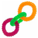 Hračka Dog Fantasy 3 kruhy gumové farebné 16cm