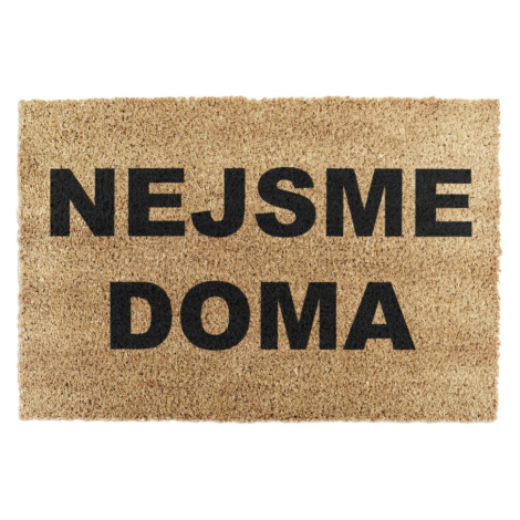 Rohožka z kokosového vlákna 40x60 cm Nejsme Doma – Artsy Doormats