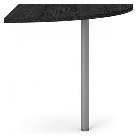 Rohová deska stolu Officer 80 cm černá