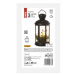LED dekorácia – vianočný lampáš so sviečkami čierny, 35,5 cm, 3x C, vnútorný, vintage (EMO