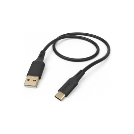 Hama 201570 kábel USB-C 2.0 typ A-C 1,5 m Flexible, silikónový, čierny