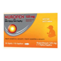 Nurofen pre deti čapíky 125 mg 10 čapíkov