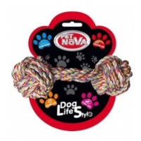 Pet Nova ROPE-DUMBBEL bavlnená hračka pre psy 17cm