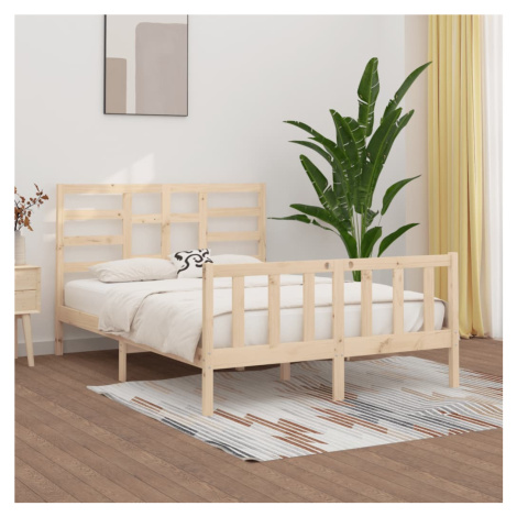 vidaXL Posteľ bez matraca 140x200 cm masívna borovica
