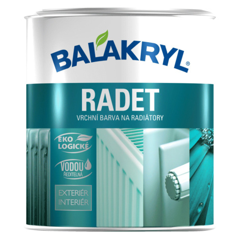 Balakryl Radet - farba na radiátor 1000 - biela 0,7 l