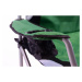 Divero Deluxe 35957 Sada 2 ks skladacia kempingová rybárska stolička - zeleno / čierna