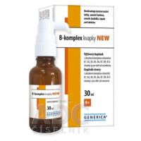 Generica B-komplex kvapky NEW pre deti od narodenia 30 ml