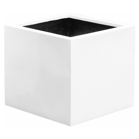 Kvetináč Jumbo Max, farba lesklá biela, viac veľkostí - PotteryPots Velikost: M - v. 70 cm, ⌀ 70 Pottery Pots