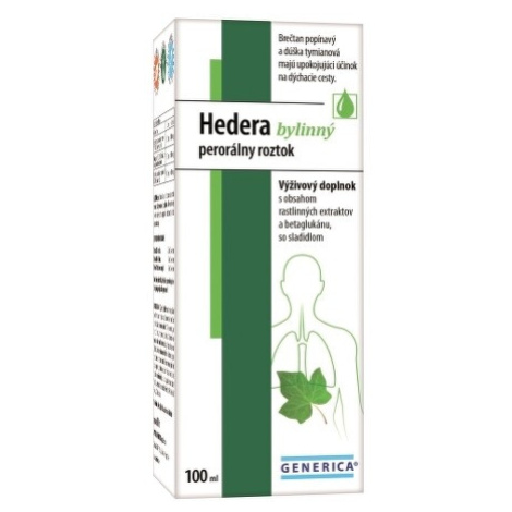 GENERICA Hedera bylinný perorálny roztok 100 ml