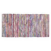 Rôznofarebný bavlnený koberec vo svetlom odtieni 80 × 150 cm BARTIN, 57534