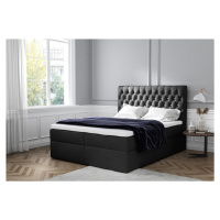 Expedo Čalúnená posteľ boxspring TOMIO + topper, 160x200, jasmine 100