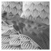 Bielo-sivý pléd z mikrovlákna 220x240 cm Faustine – douceur d'intérieur