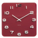 Hodiny Karlsson KA5641RD, Vintage, burgundy red, 35cm