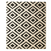 Krémovo-čierny koberec Hanse Home Hamla Diamond, 200 × 290 cm