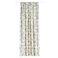 Zelený/krémovobiely záves na háčiky 210x260 cm Maui – Mendola Fabrics