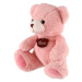 Medveď sediaci plyšový 40 cm ružový