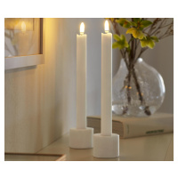 Dlhé sviečky z pravého vosku s LED diódou, 2 ks