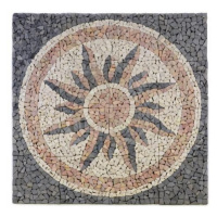 Divero Garth 765 mramorová mozaika - motív slnka 120x120 cm