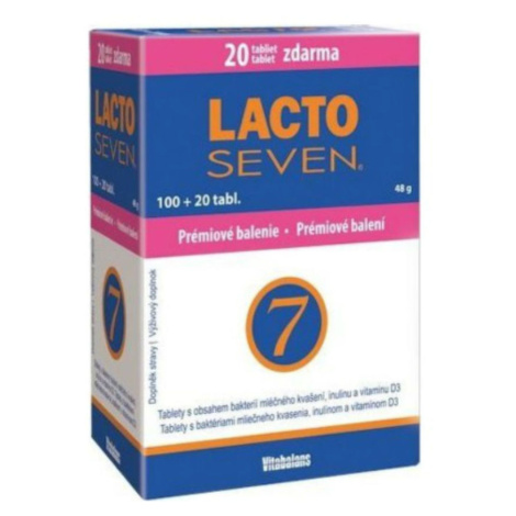 LACTOSEVEN DISPLEJ 6 x 100 tabliet + 6 x 20 tabliet zadarmo