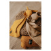 Pletená detská deka v horčicovej farbe 80x100 cm – T-TOMI