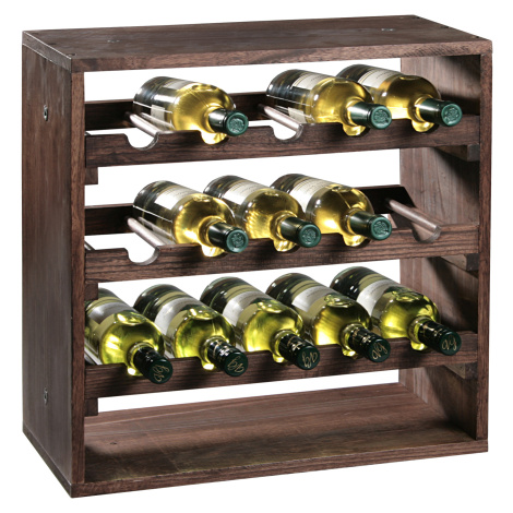 Borovicový stojan na víno III - 50 x 50 x 25 cm Kesper