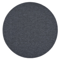 Kusový koberec Nature antracit kruh - 100x100 (průměr) kruh cm Vopi koberce