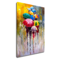 Impresi Obraz Farebné dáždniky - 50 x 70 cm