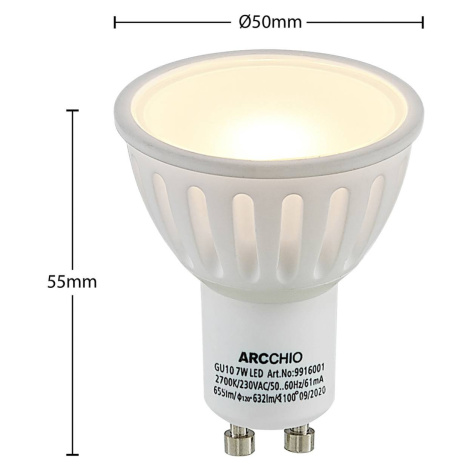 Arcchio LED reflektor GU10 100° 5W 2 700K sada 3ks