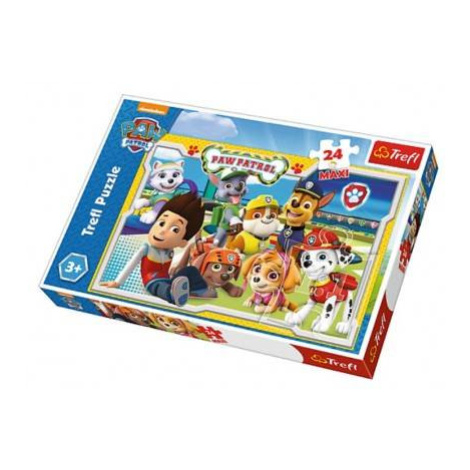 Puzzle Paw Patrol / Labková patrola MAXI 24ks 60x40cm v krabici 39x26x4cm