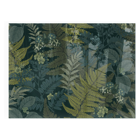 TULUP PODLOŽKA POD KRB 80x60 cm - Rastlinné motívy s motýľmi