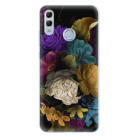 Odolné silikónové puzdro iSaprio - Dark Flowers - Huawei Honor 10 Lite