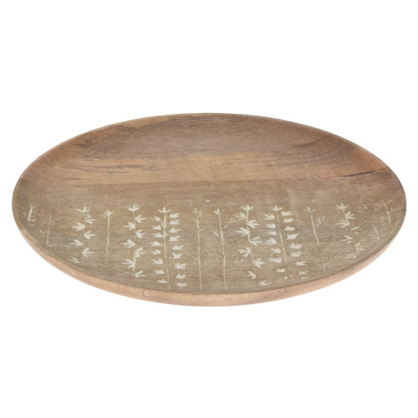 Dekoračný tanier z mangového dreva Tamala, 30 x 2 cm