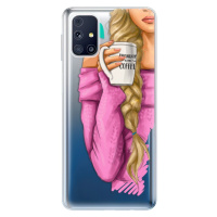 Odolné silikónové puzdro iSaprio - My Coffe and Blond Girl - Samsung Galaxy M31s