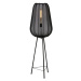 Čierna stojacia lampa (výška 132 cm) Plumeria - Light & Living