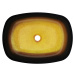 MEXEN - Araks sklenené umývadlo 54x39 cm, zlatá tmavá 24155451
