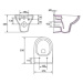 PRIM - predstenový inštalačný systém s bielym tlačidlom 20/0042 + WC CERSANIT CLEANON COLOUR + S