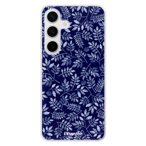 Odolné silikónové puzdro iSaprio - Blue Leaves 05 - Samsung Galaxy S24