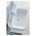 DURAVIT - Happy D.2 Umývadielko, 500x360 mm, s prepadom, s otvorom na batériu, biela 0709500000