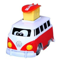 Bburago junior VW transporter stlač a cestuj červený