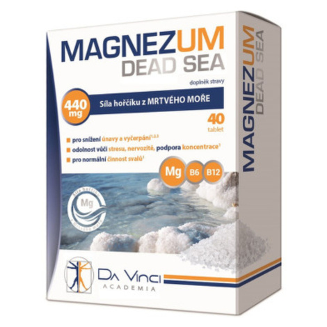 DA VINCI ACADEMIA Magnezum Dead Sea horčík 40 tabliet