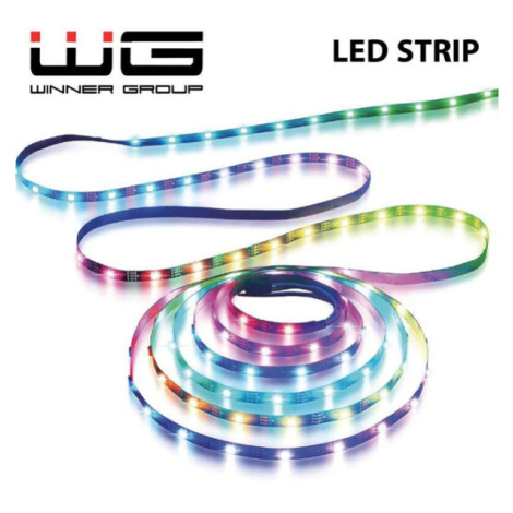 LED RGB opasok WG10 s ovládačom, 2x5 metrov, IP 65 Winner Group