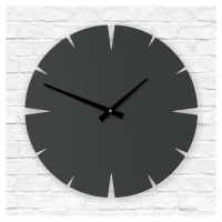 Moderné nástenné hodiny, Antracitovo-šedá