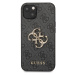 Plastové puzdro Guess na Apple iPhone 13 Pro GUHCP13L4GMGGR 4G Metal Logo sivé