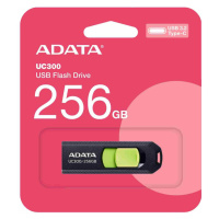 ADATA Flash Disk 256GB UC300, USB-C 3.2, čierno-zelená