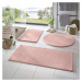 Ružové kúpeľňové predložky v súprave 3 ks 50x90 cm – Mila Home