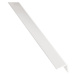 Profil uholníkový samolepící PVC biely lesklý 19.5x19.5x1000