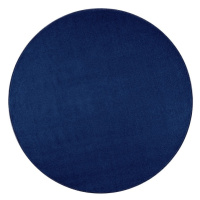 Kusový koberec Nasty 104447 Darkblue - 133x133 (průměr) kruh cm Hanse Home Collection koberce